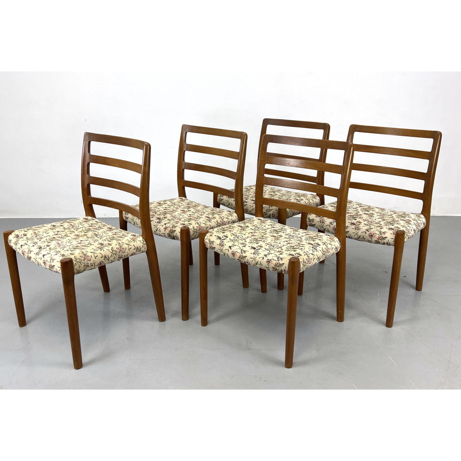 Set 5 Moller style Danish Teak