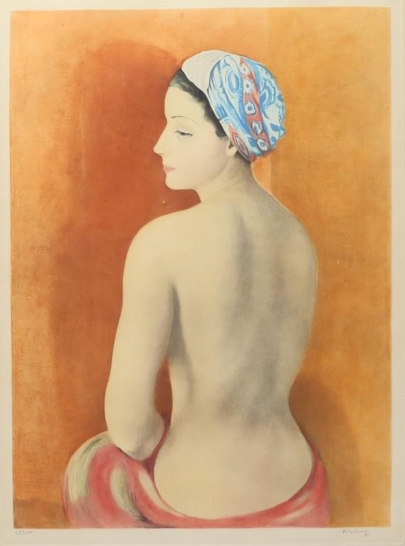 MOISE KISLING ETCHING WITH AQUATINT