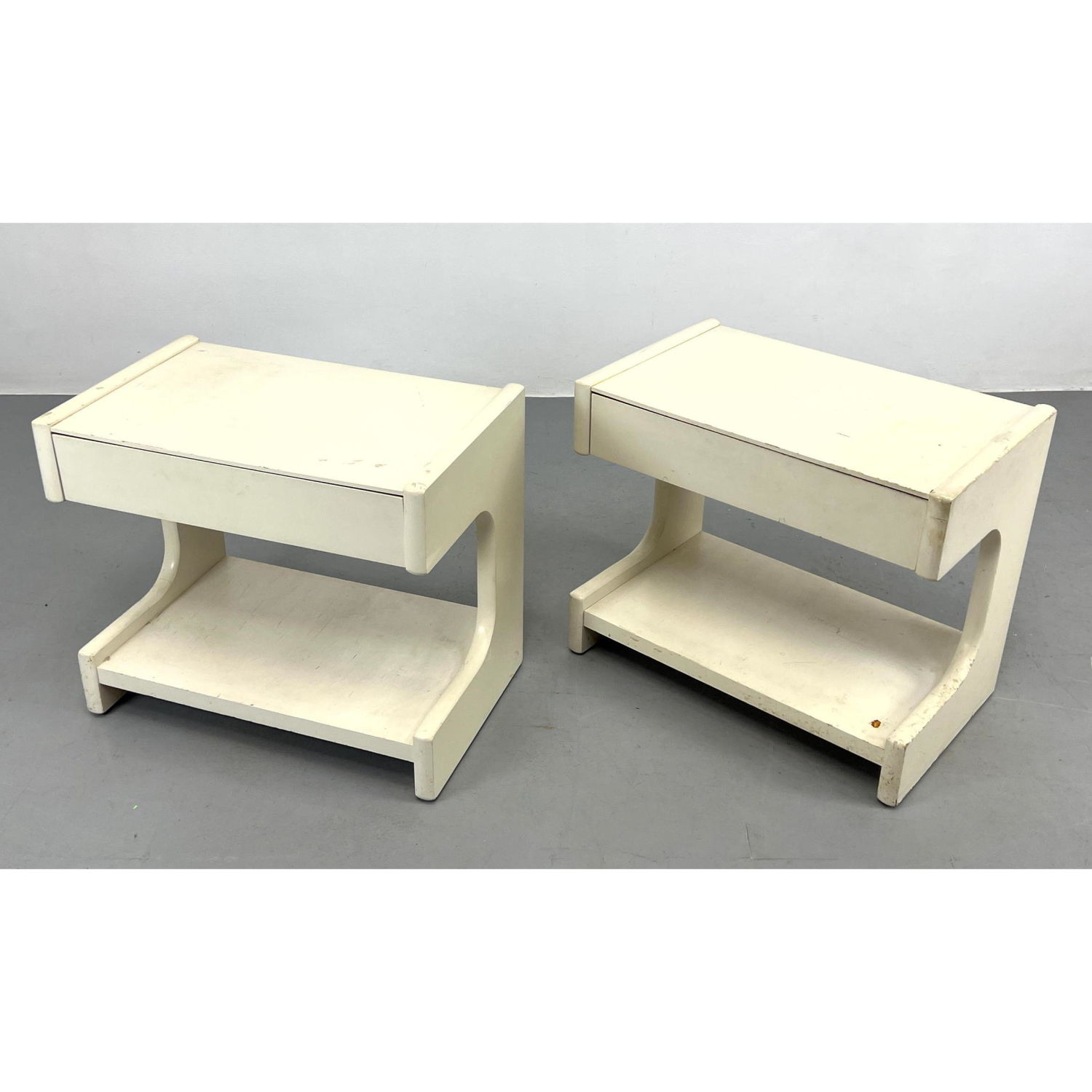 Pair Lane Space Age Side End Tables.