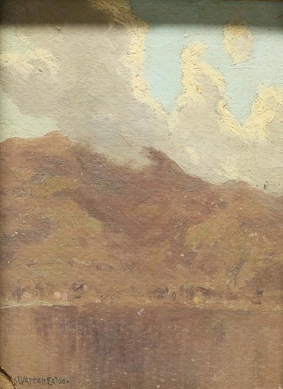 CHARLES WARREN EATON OIL ON BOARD 2fe5a1