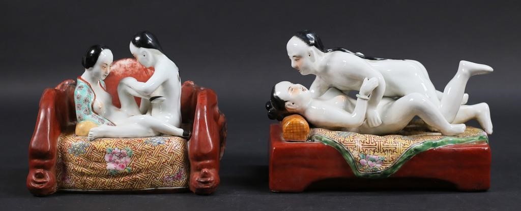 2 EROTIC CHINESE PORCELAIN FIGURES2