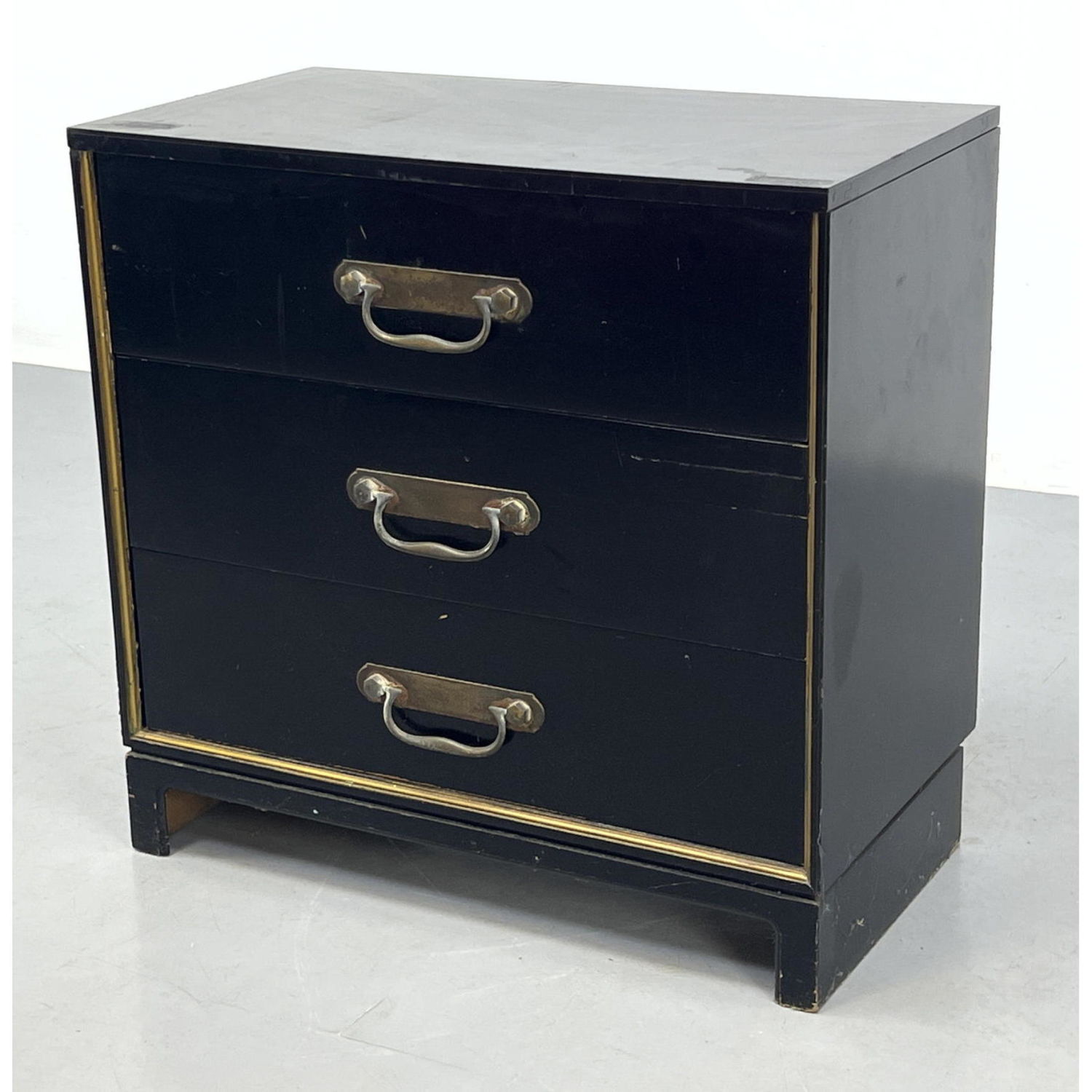 Black Lacquered Modernist Bachelor's