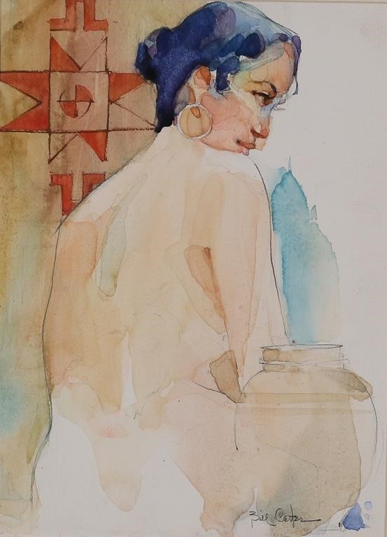 BILL CARTER WATERCOLOR SANTA FE 2fe640