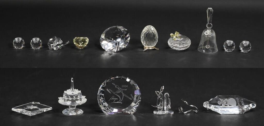 12 SWAROVSKI CRYSTAL DECORATIVE