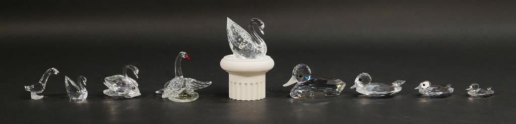 9 SWAROVSKI CRYSTAL FIGURINES SWANS 2fe667