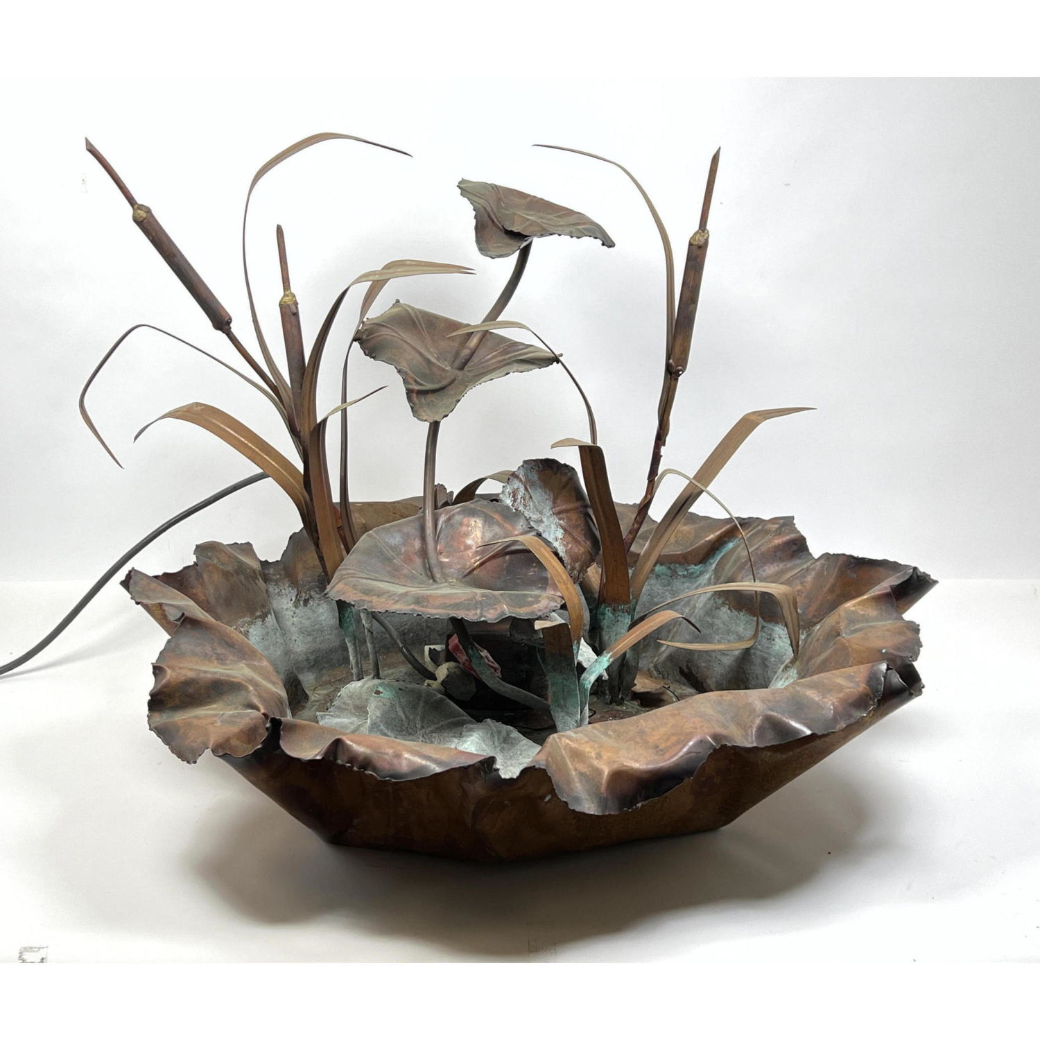 Artisan Copper Floral Sculptural