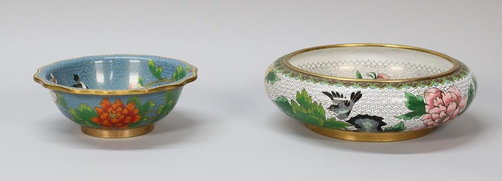 2 CHINESE CLOISONNE BOWLS2 Chinese cloisonne