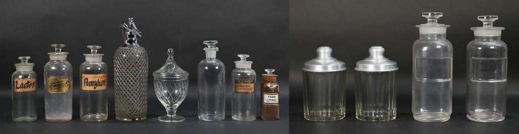 APOTHECARY BOTTLES, JAR & SELTZER BOTTLE8