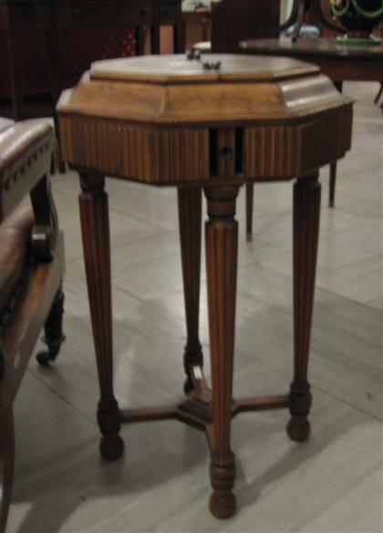 Victorian mahogany work stand 