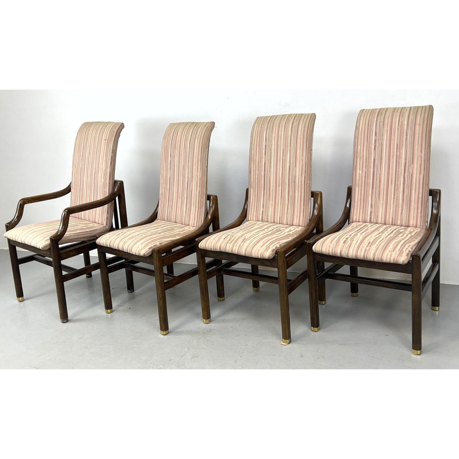 Set 4 HENREDON Tall Back Chairs.