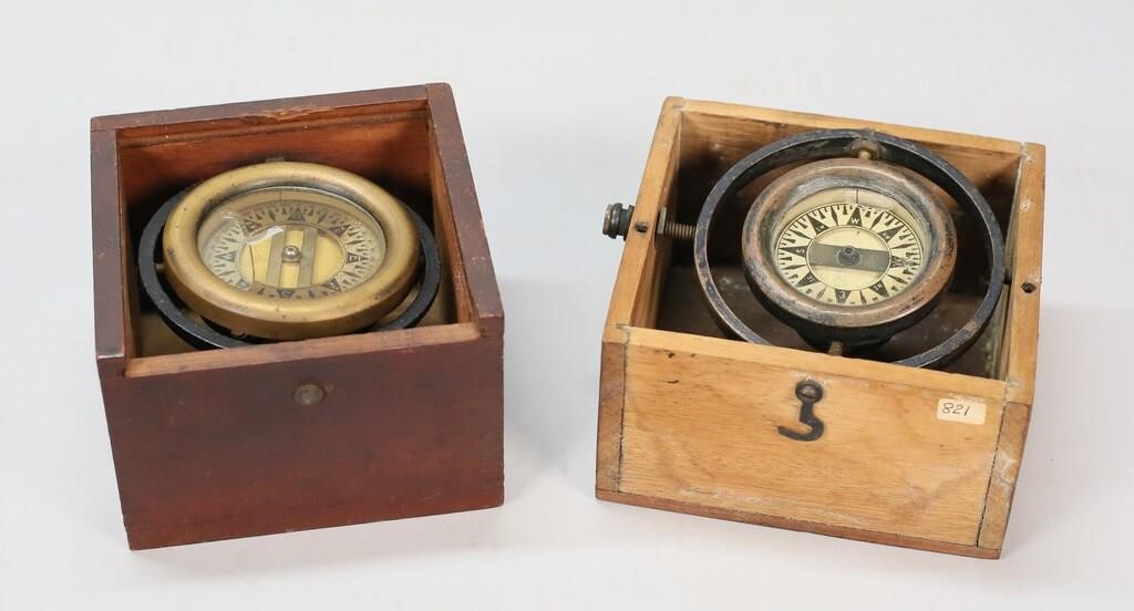 2 WILCOX CRITTENDEN SHIPS COMPASSES2