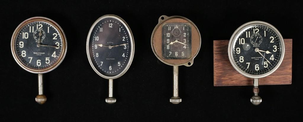 4 WALTHAM AUTOMOBILE CLOCKS4 Waltham 2fe783