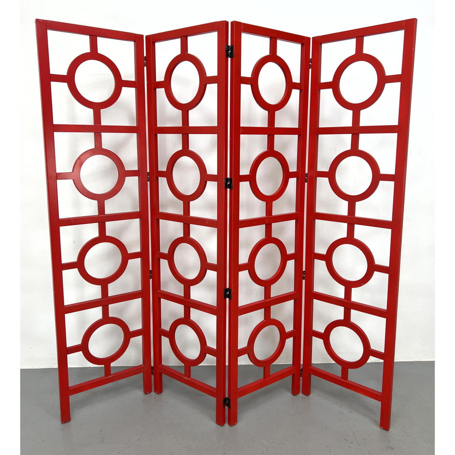 Decorator Red Four Panel Lattice 2fe79d