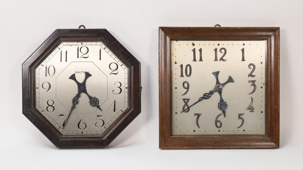 2 WALTHAM PICTURE FRAME WALL CLOCKS2 2fe7a4