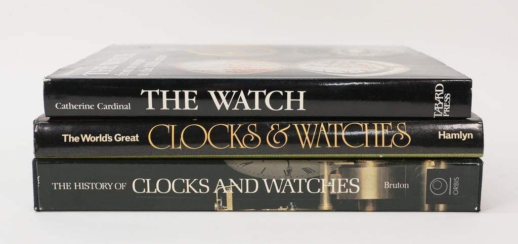 3 BOOKS ON CLOCKS WATCHES3 horological 2fe7cf