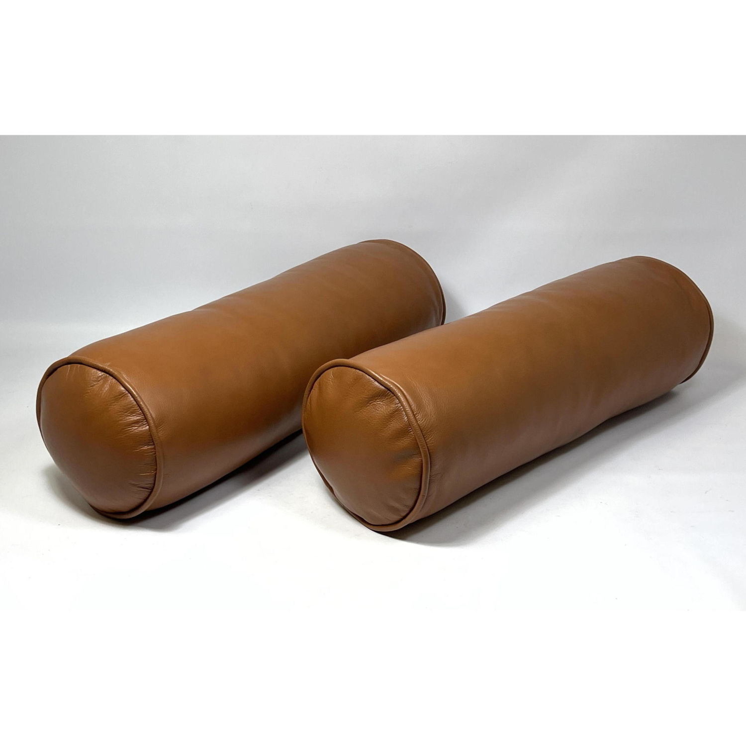 Pair of Barcelona Style Brown Leather