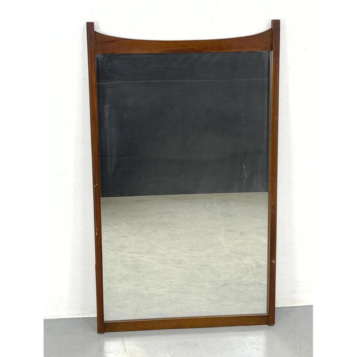 Modernist Wood Framed Dresser Mirror  2fe7fc