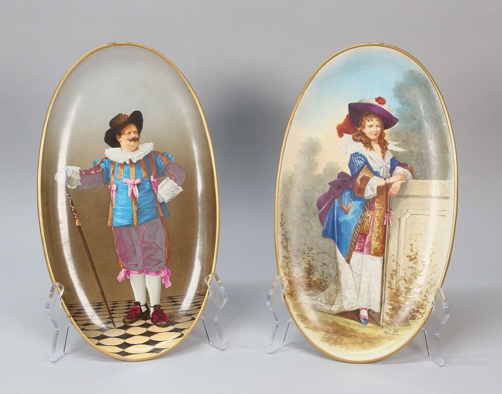 PAIR H. BOULENGER CHOISY LE ROI PORCELAIN