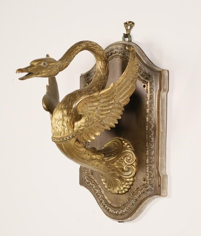 VICTORIAN BRASS GOOSE ARCHITECTURAL 2fe89e