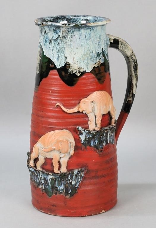 KOKO SUMIDA POTTERY PITCHER ELEPHANTSSumida 2fe8c9