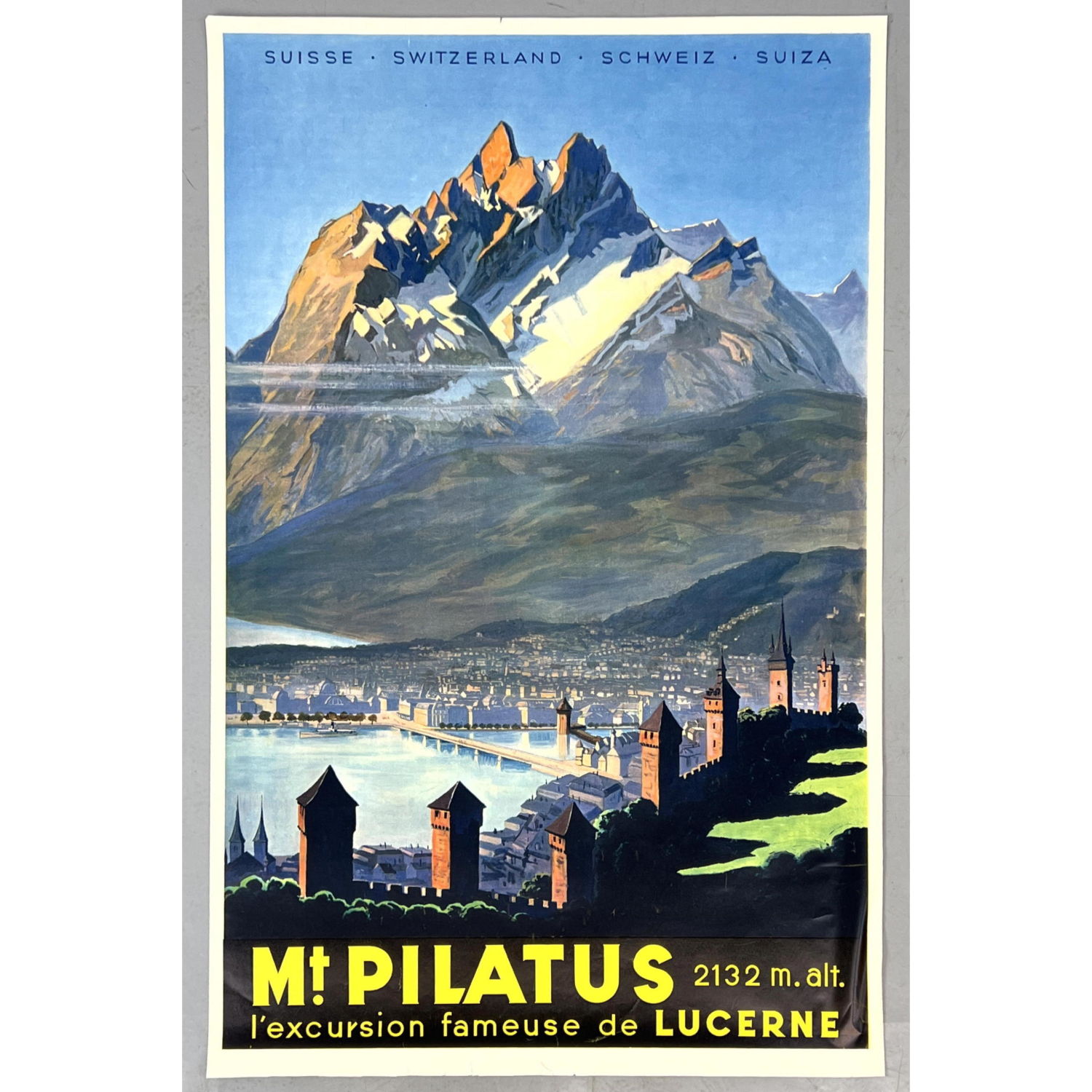 MT PILATUS LUCERN Travel Advertising 2fe8de