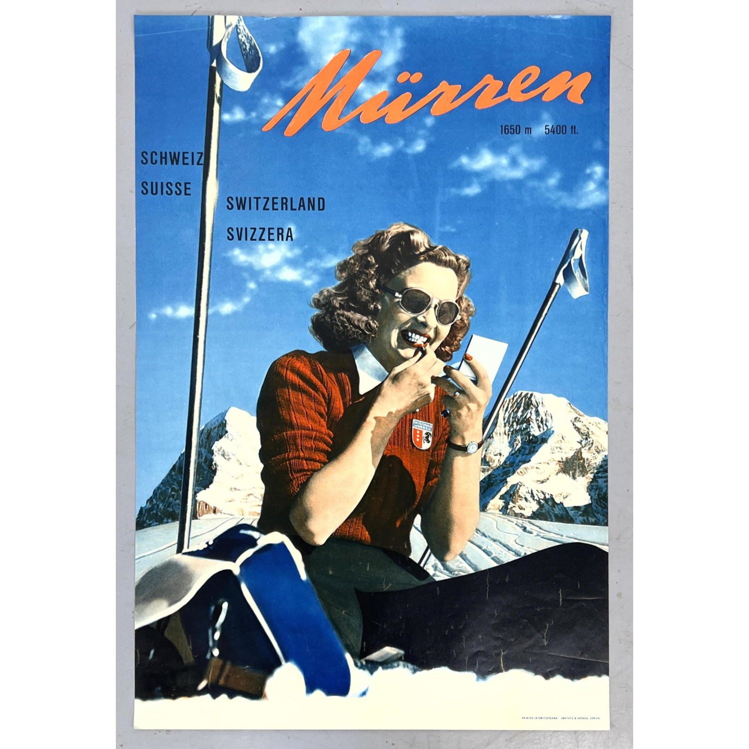 MURREN Switzerland Travel Advertising 2fe945