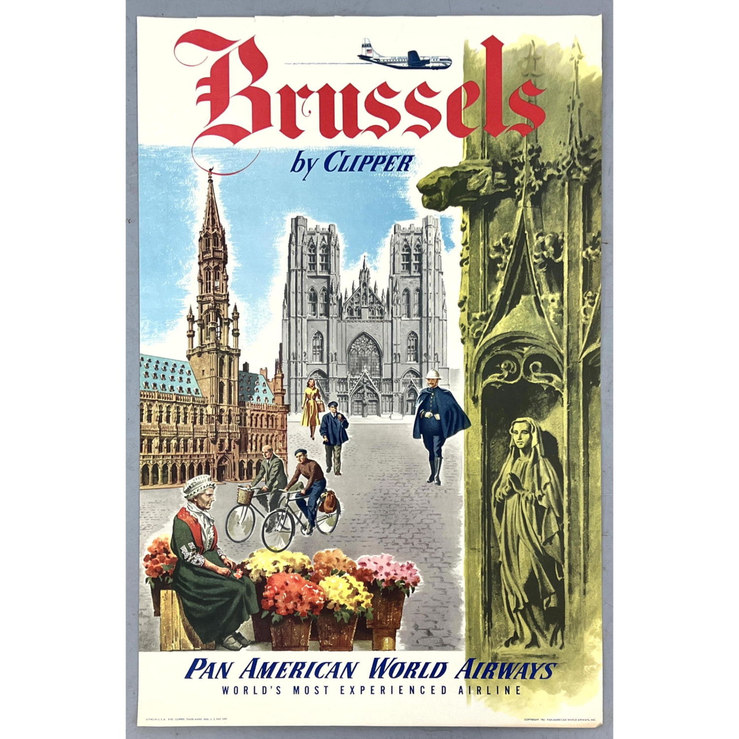 PAN AM to BRUSSELS Travel Advertising