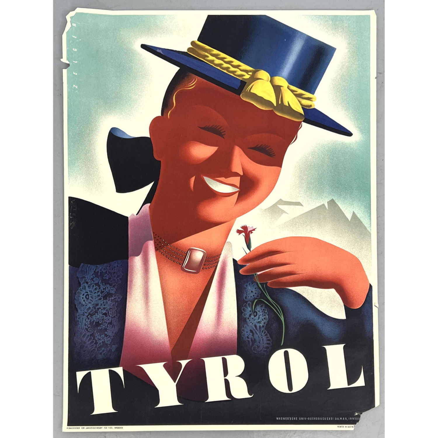 TYROL (Austria) Travel Advertising Poster.