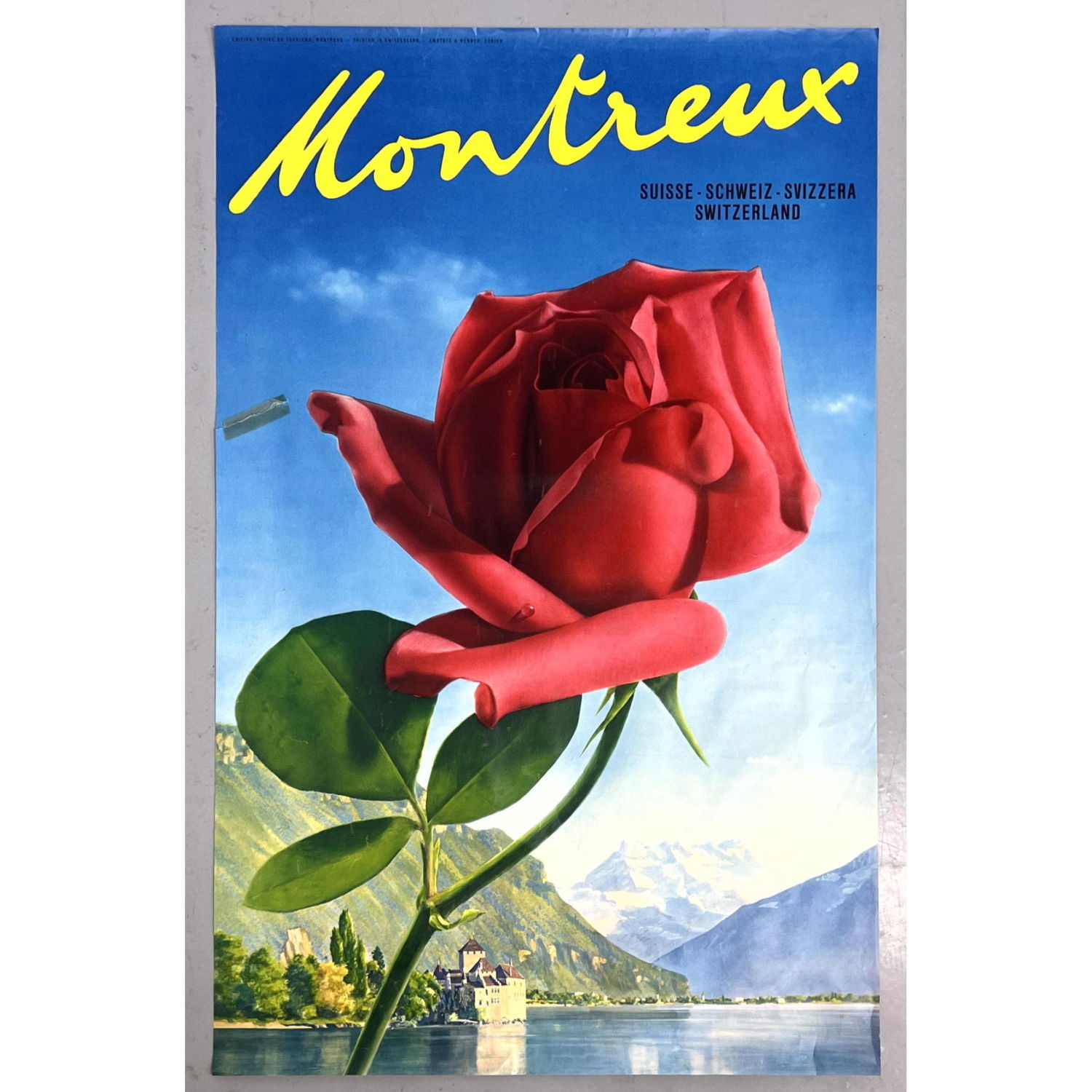 MONTREUX Suisse Travel Advertising 2fe962