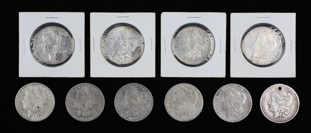 10 MORGAN SILVER DOLLARS2 - 1878