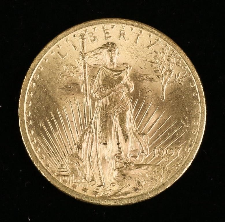 1907 SAINT GAUDENS 20 DOLLAR GOLD 2fe95b