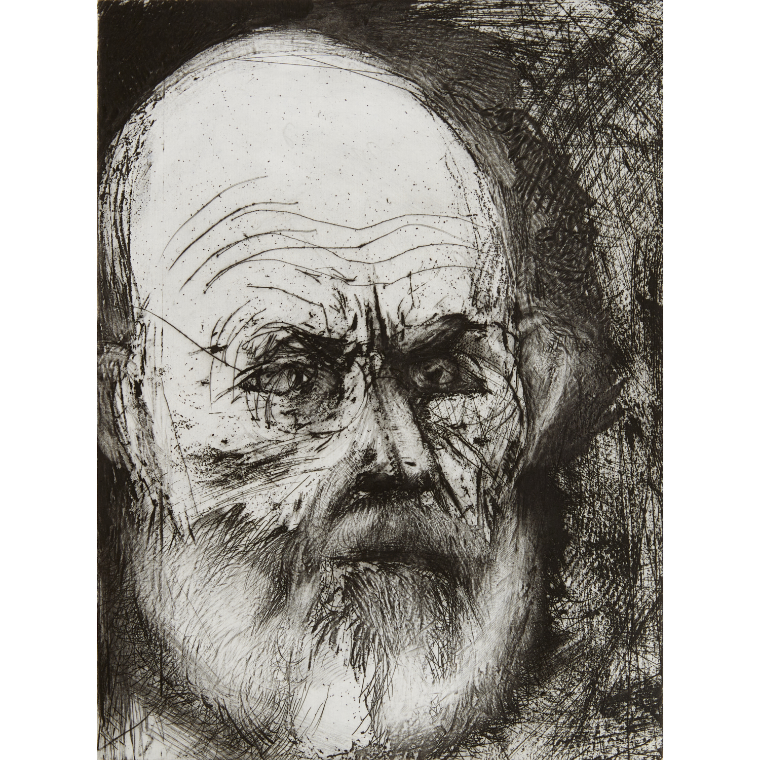 JIM DINE, DRYPOINT COLOR ETCHING,