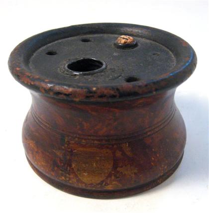 Painted and grained inkwell  4c6b5