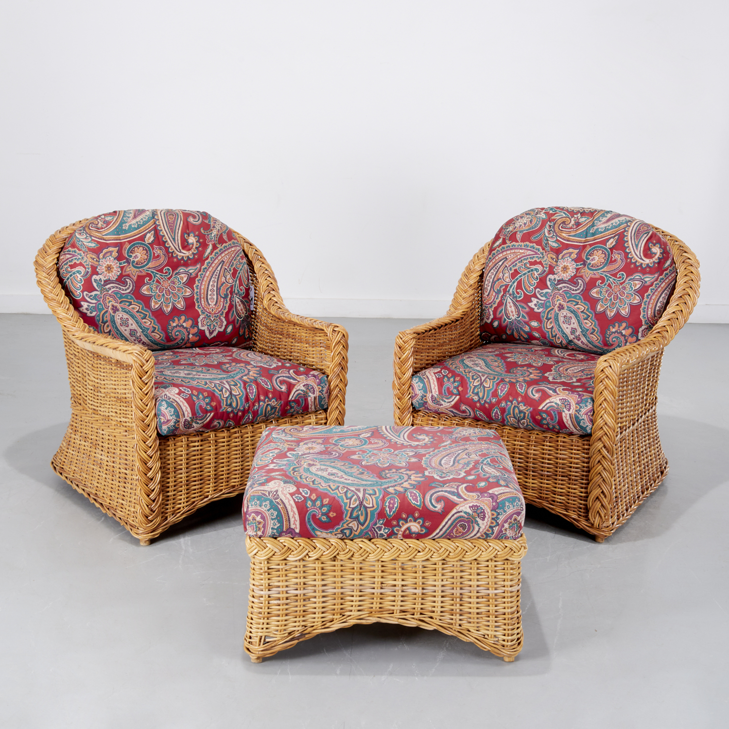 RALPH LAUREN STYLE RATTAN CLUB