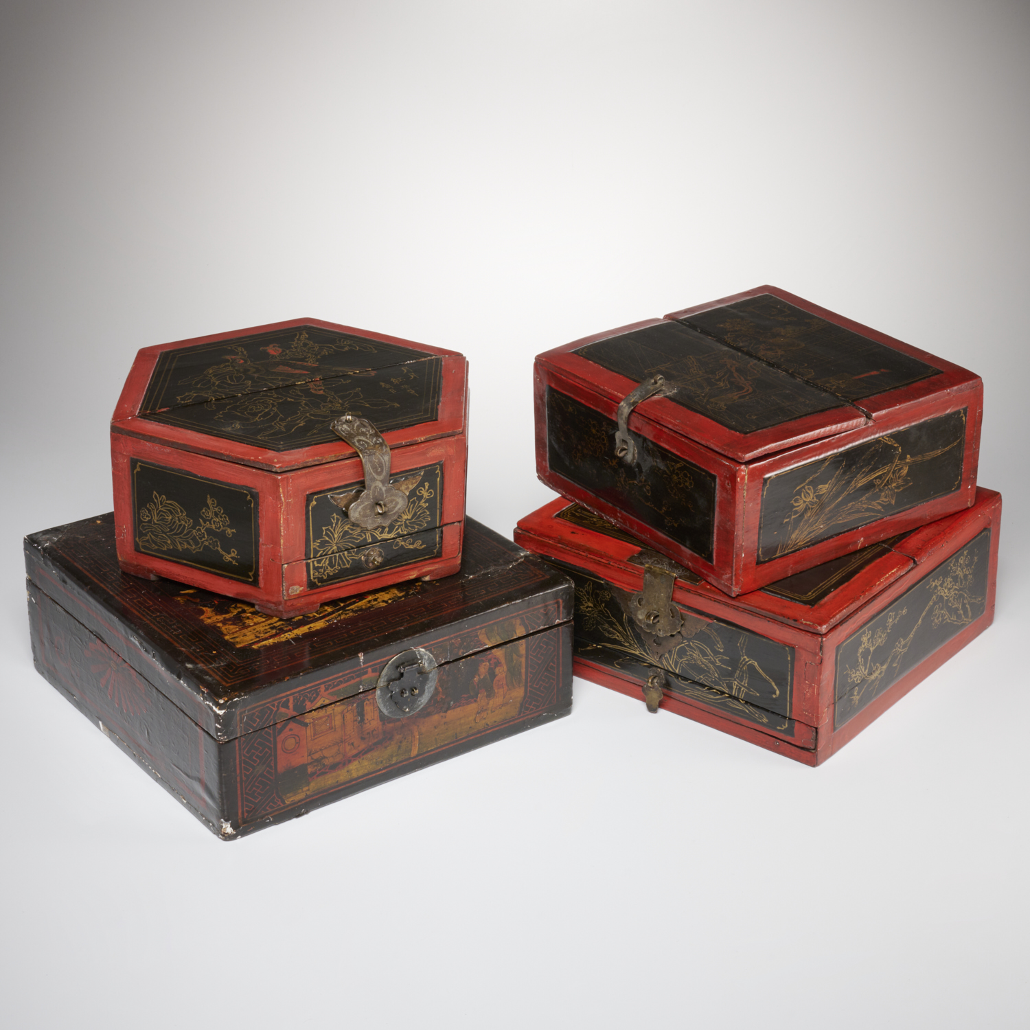 GROUP 4 JAPANESE LACQUER BOXES 2fc38c