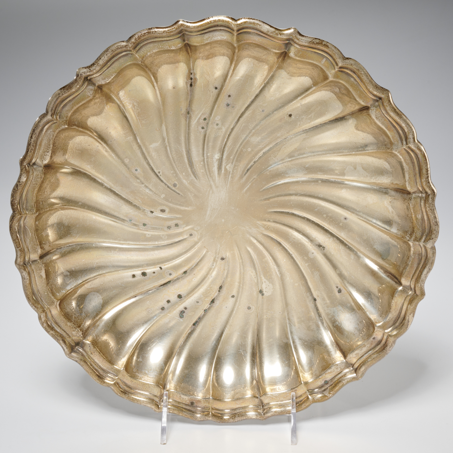 GORHAM ROUND STERLING SILVER TRAY 20th