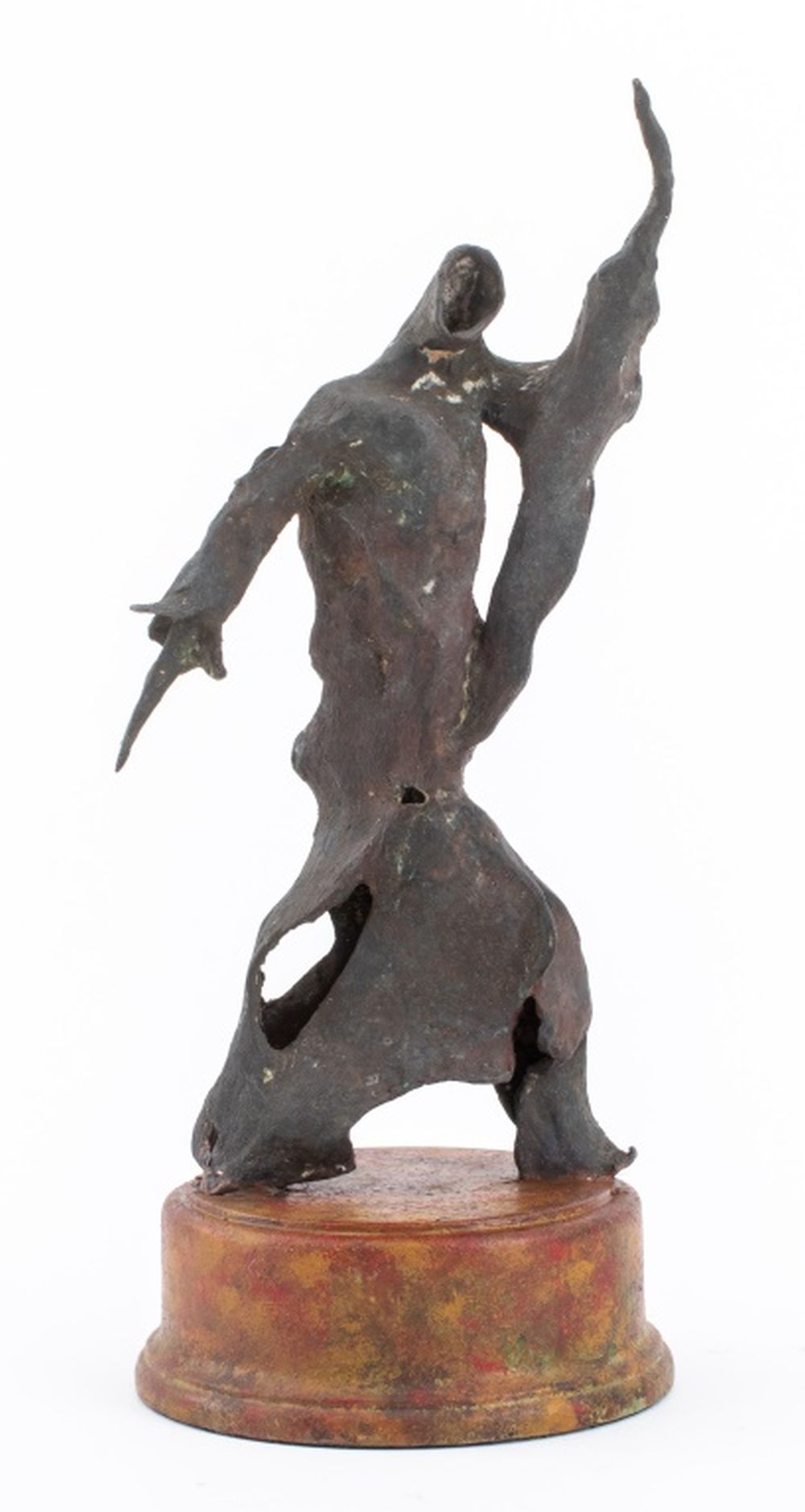 MID-CENTURY BRUTALIST FIGURAL BRONZE