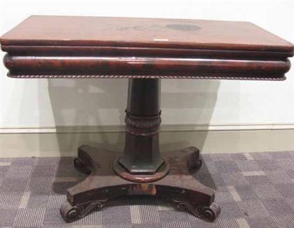 Classical mahogany tilt top card table