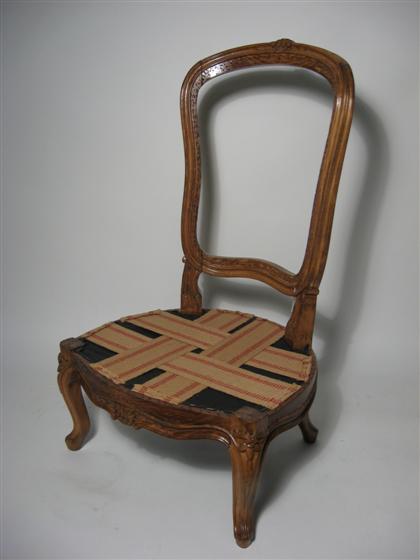 Louis XV walnut child s chair  4c6e9