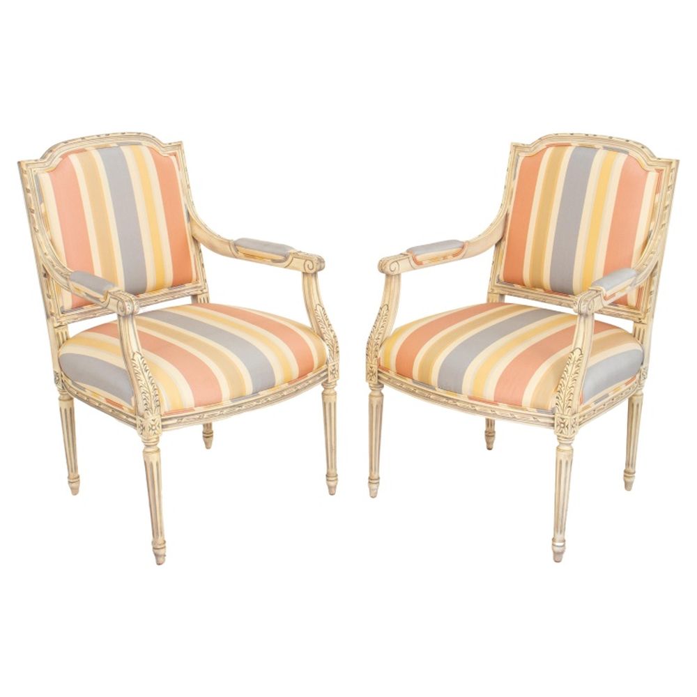 FRENCH LOUIS XVI STYLE UPHOLSTERED 2fc581