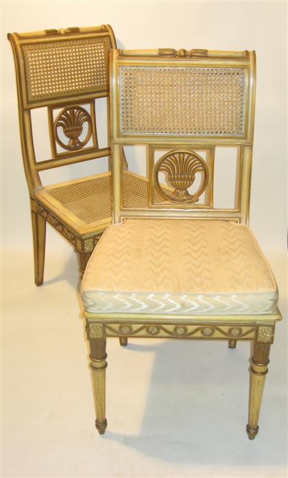 Pair of Louis XVI style painted 4c6f8