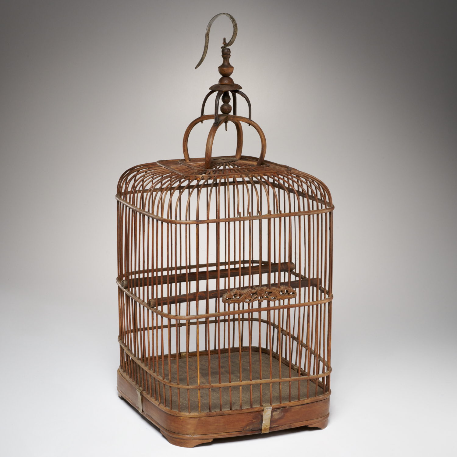 ANTIQUE CHINESE BAMBOO BIRDCAGE 2fc5b2