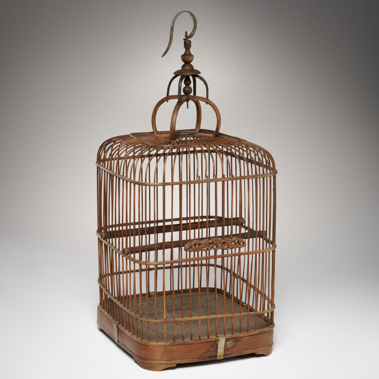 ANTIQUE CHINESE BAMBOO BIRDCAGE