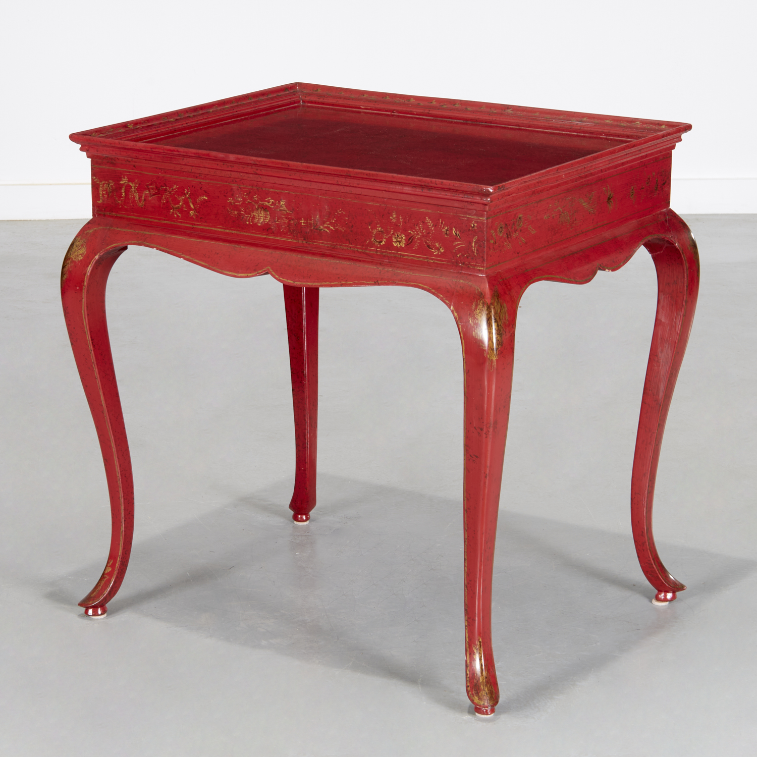 RED LACQUERED CHINOISERIE OCCASIONAL 2fc5dc