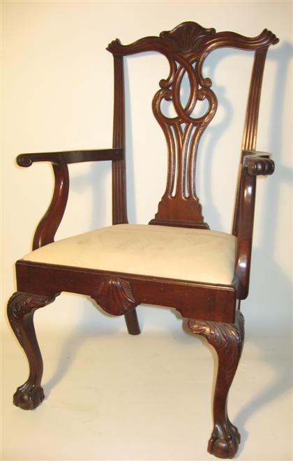 Chippendale mahogany armchair 