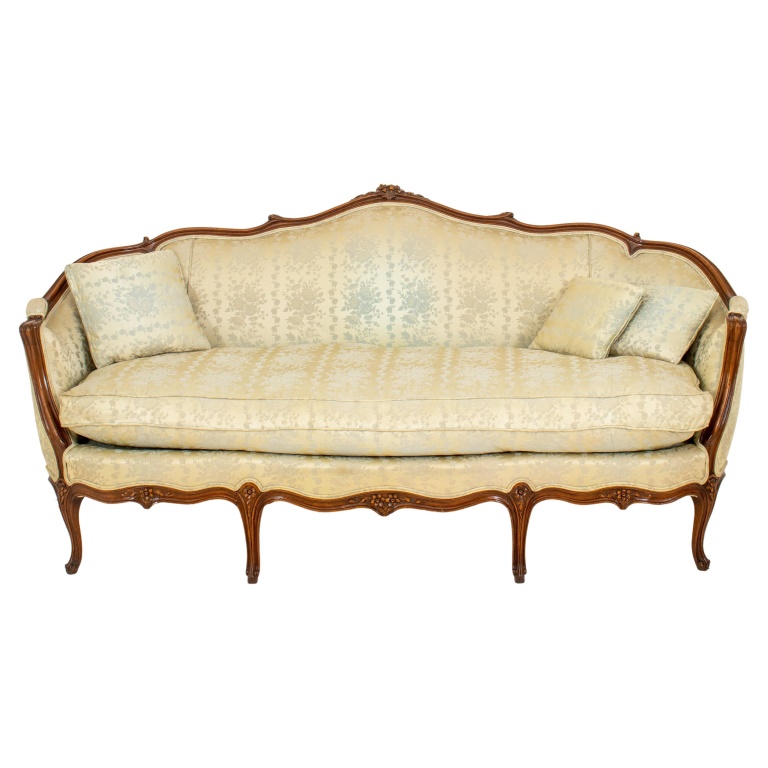 ROCOCO LOUIS XV STYLE DAMASK UPHOLSTERED