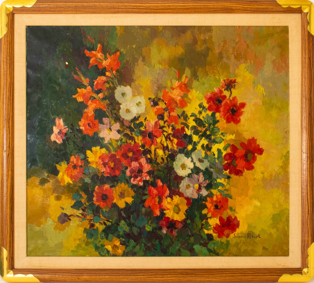 SUZANNE RIVET FLOWER STUDY OIL 2fc725