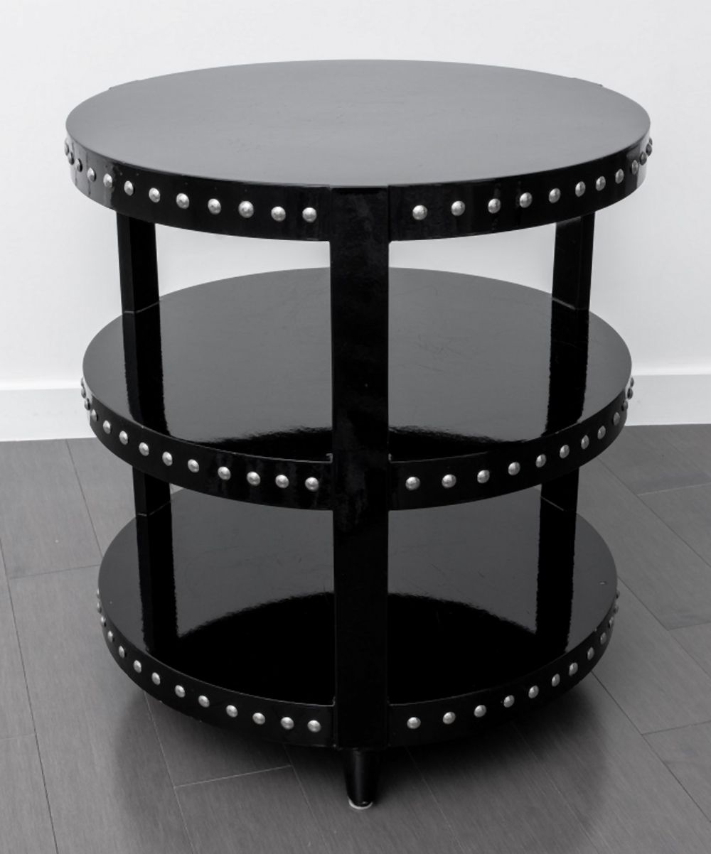HOLLYWOOD GLAM BLACK LACQUER DRUM