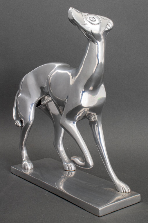 ART DECO STYLE CHROME ITALIAN GREYHOUND 2fc758