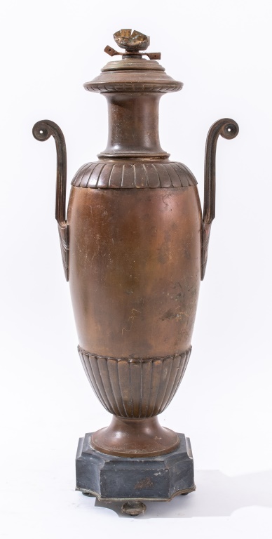 NEOCLASSSICAL STYLE BRONZE URN 2fc7ca